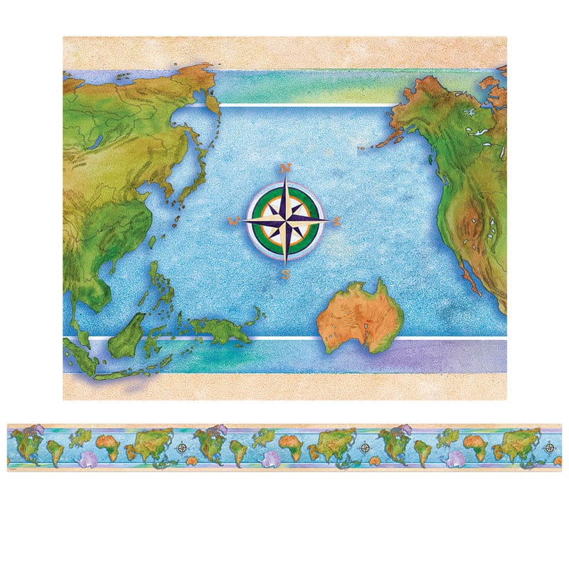 Border World Continents 12/Pk (Pack of 10) - Border/Trimmer - Teacher Created Resources
