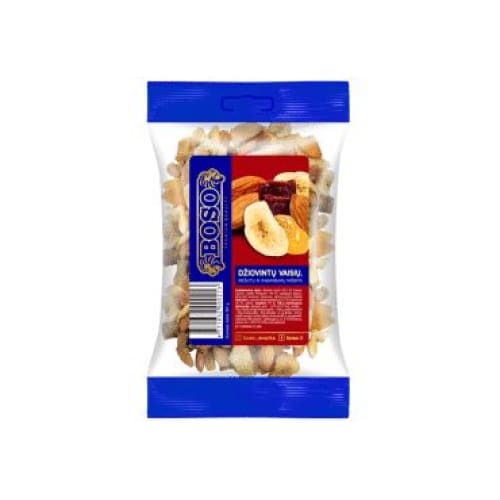 BOSO Nuts & Fruits with Rhubarb Mix 5.64 oz. (160 g.) - Boso
