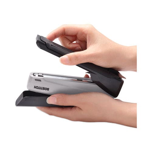 Bostitch Ecostapler Spring-powered Desktop Stapler With Antimicrobial Protection 20-sheet Capacity Gray/black - School Supplies - Bostitch®