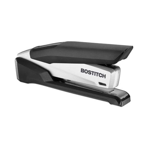 Bostitch Inpower Spring-powered Desktop Stapler With Antimicrobial Protection 28-sheet Capacity Black/silver - School Supplies - Bostitch®
