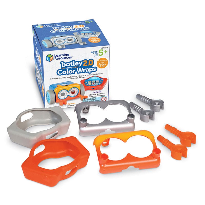 Botley Color Wraps Red & Silver Pk (Pack of 6) - Pretend & Play - Learning Resources