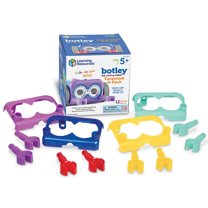 Botley The Coding Robot Facemsk 4Pk (Pack of 6) - Pretend & Play - Learning Resources