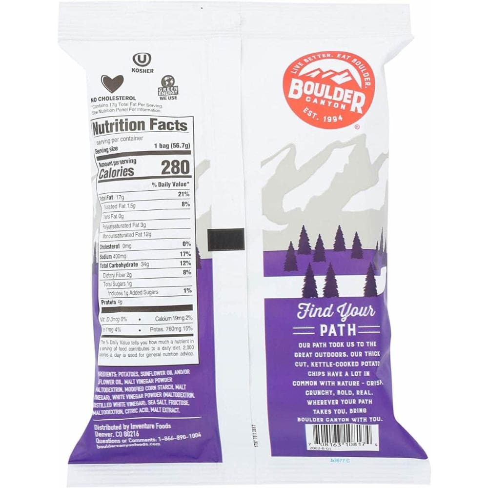 BOULDER CANYON Boulder Canyon Chip Pto Vngr Seaslt, 2 Oz