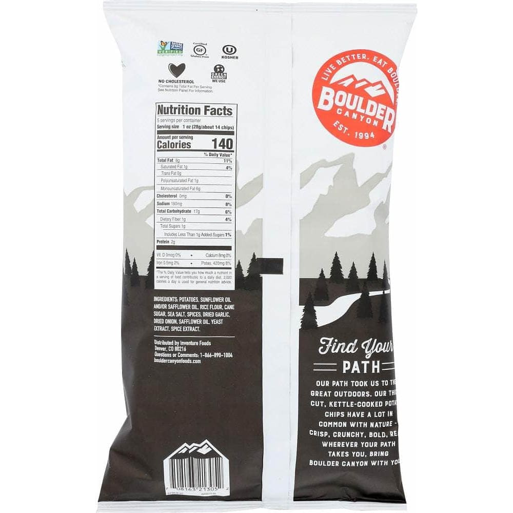 BOULDER CANYON Boulder Canyon Sea Salt And Cracked Pepper Potato Chips, 5 Oz