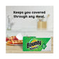 Bounty Quilted Napkins 1-ply 12 1/10 X 12 6 Pk/print 6 Pk/white 200/pk 12 Pk/ct - Food Service - Bounty®