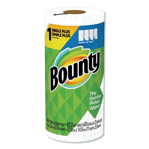 Bounty Select-a-size Kitchen Roll Paper Towels 2-ply 5.9 X 11 White 74 Sheets/roll 24 Rolls/carton - School Supplies - Bounty®