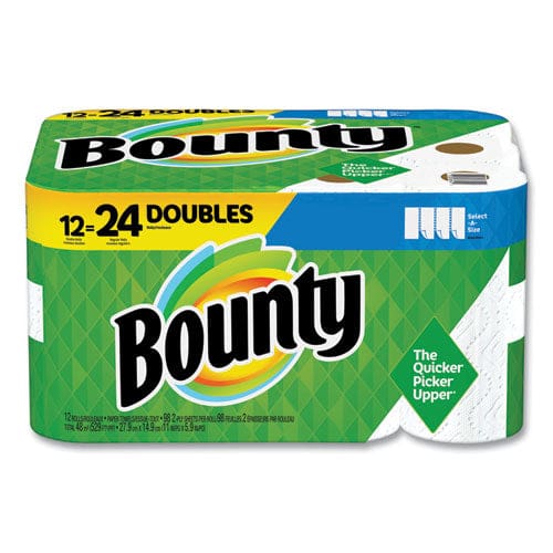 Bounty Select-a-size Kitchen Roll Paper Towels 2-ply 5.9 X 11 White 90 Sheets/roll 12 Rolls/carton - School Supplies - Bounty®