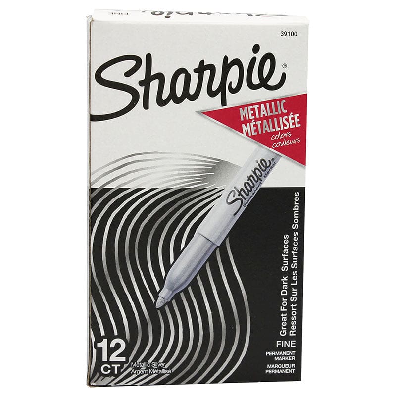 Box Of 12 Silver Sharpie Metallic Markers - Markers - Newell Brands Distribution LLC