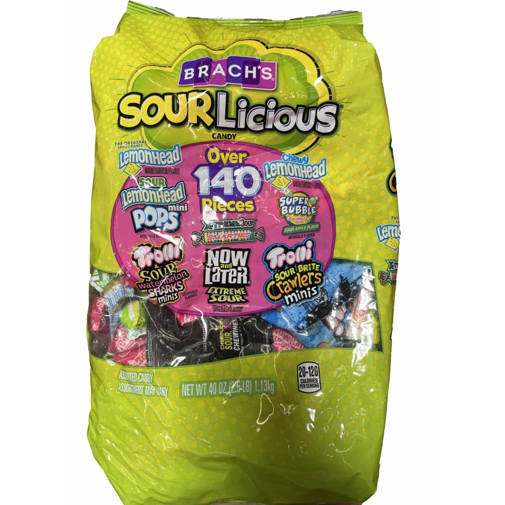Brach's Brach's Sourlicious Assorted Candy Bag, 40 Oz (140 Pieces)