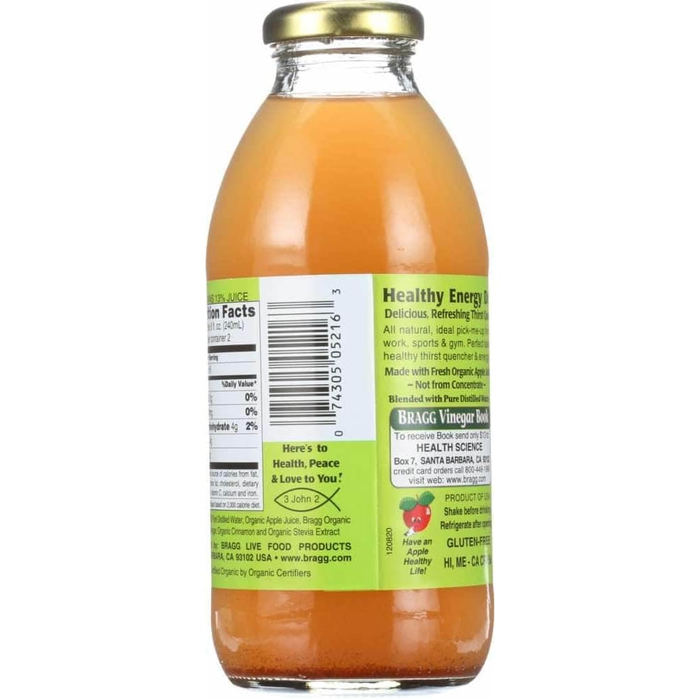 Bragg Bragg Organic Apple Cider Vinegar Drink Apple Cinnamon, 16 oz