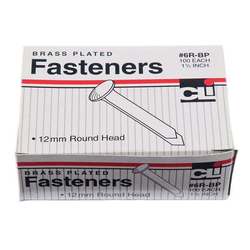 Brass Paper Fasteners 1.5In 100/Bx (Pack of 12) - Fasteners - Charles Leonard