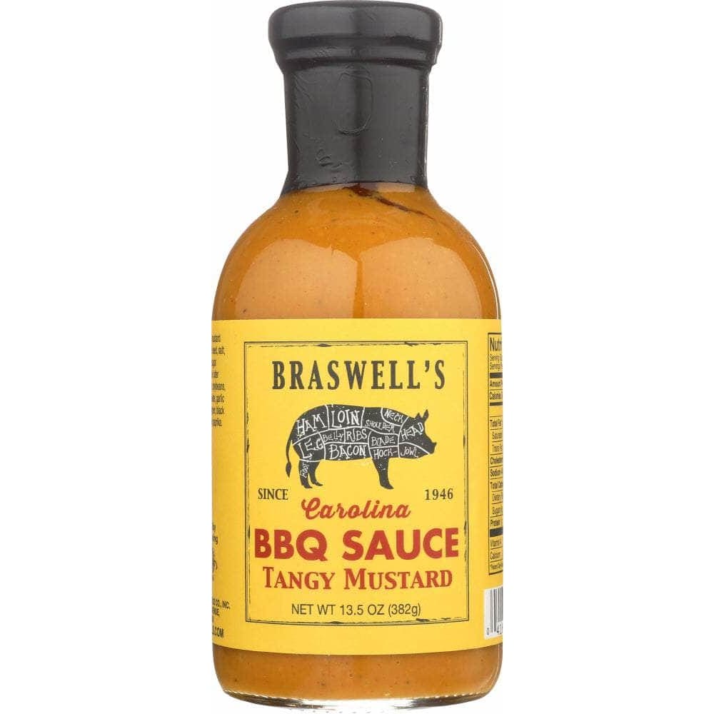 Braswells Braswell Sauce BBQ Tangy Mustard, 13.5 oz
