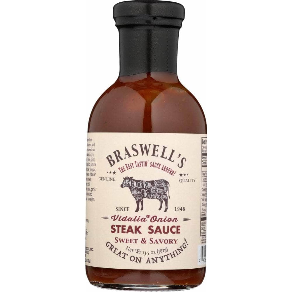 Braswells Braswell Sauce Steak Vidalia Onion, 13.5 oz