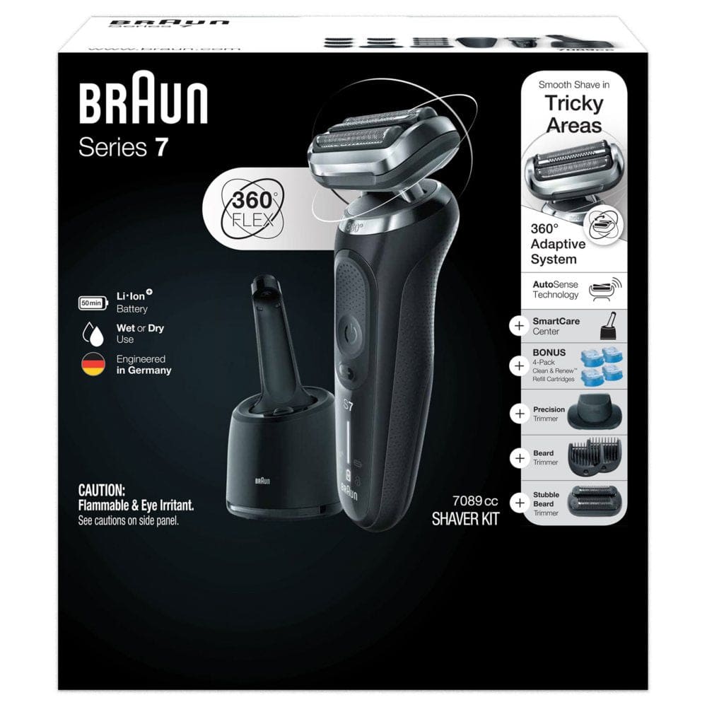 Braun Series 7 7089cc Electric Razor Shaver Kit for Men - Razors Shaving & Hair Removal - Braun Series