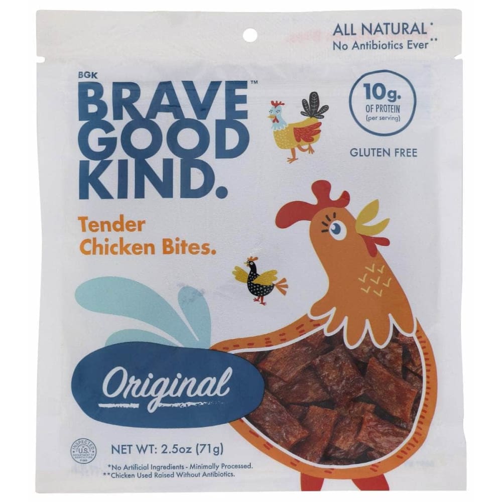 BRAVE GOOD KIND Grocery > Pantry > Meat Poultry & Seafood BRAVE GOOD KIND: Chicken Bites Original, 2.5 oz