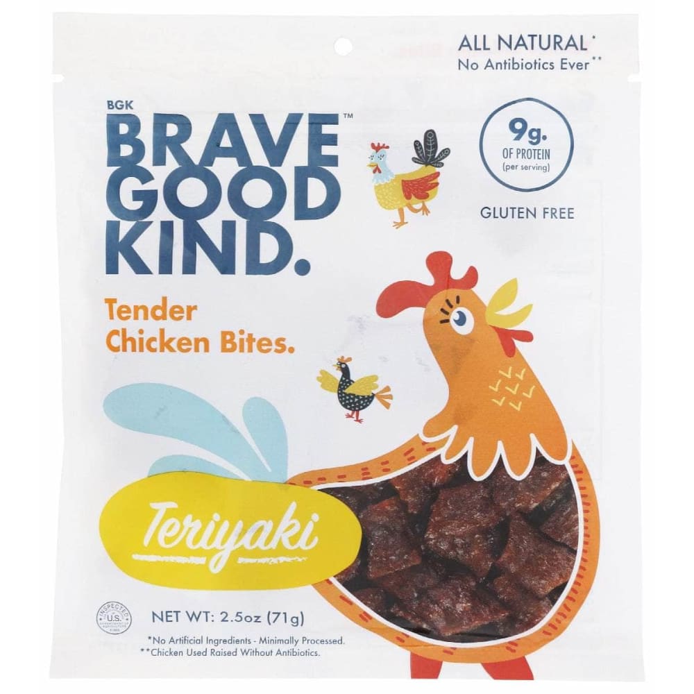 BRAVE GOOD KIND Grocery > Pantry > Meat Poultry & Seafood BRAVE GOOD KIND: Chicken Bites Teriyaki, 2.5 0z