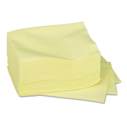 Brawny Professional Dusting Cloths Quarterfold 24 X 24 Yellow 50/pack 4/carton - Janitorial & Sanitation - Brawny® Professional