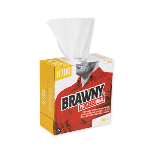 Brawny Professional Medium Weight Hef Shop Towels 9.1 X 16.5 100/box - Janitorial & Sanitation - Brawny® Professional