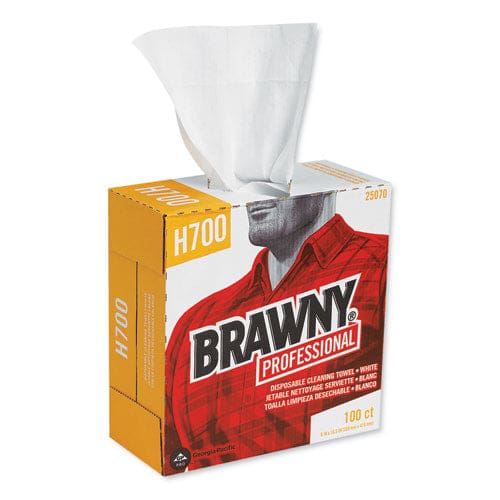 Brawny Professional Medium Weight Hef Shop Towels 9 1/8 X 16 1/2 100/box 5 Boxes/carton - Janitorial & Sanitation - Brawny® Professional