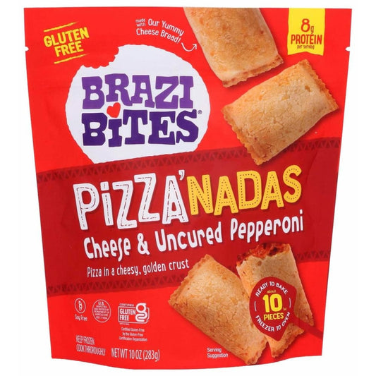 BRAZI BITES Grocery > Frozen BRAZI BITES: Pizzanadas Cheese Uncured Pepperoni, 10 oz