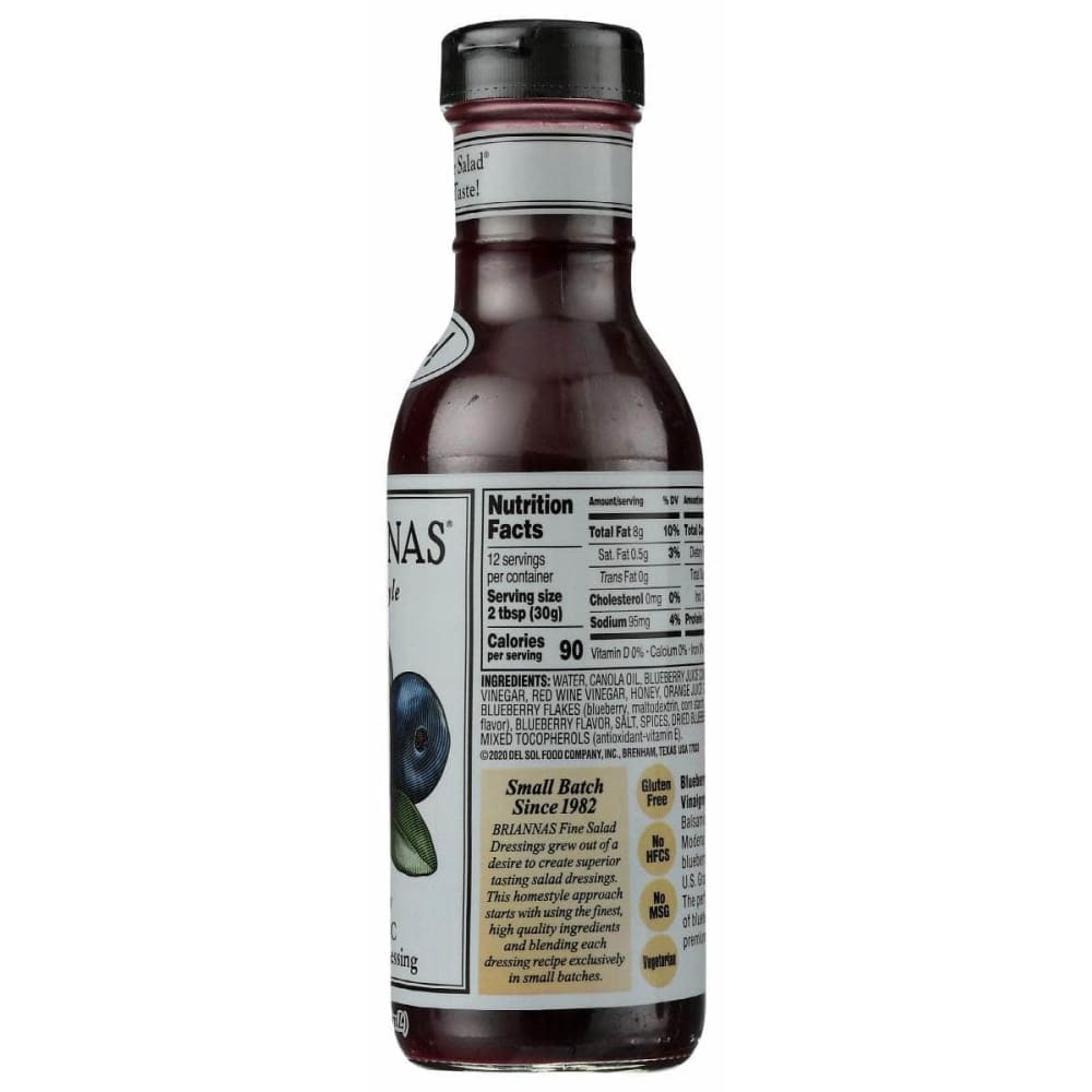 BRIANNAS Briannas Blueberry Balsamic Vinaigrette, 12 Oz