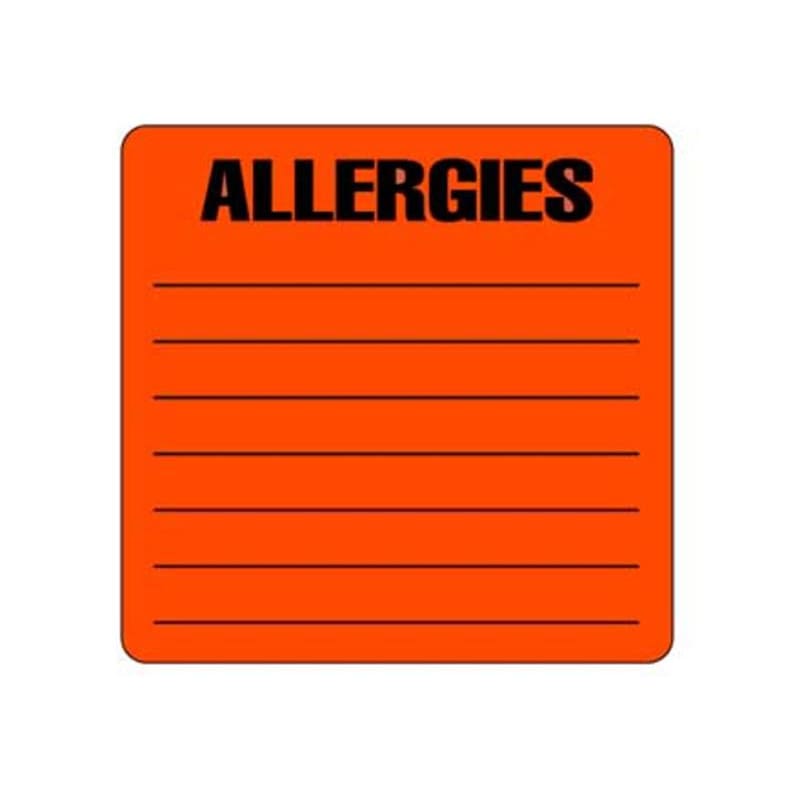 Briggs Allergy Stickers Red Box of 250 - Item Detail - Briggs