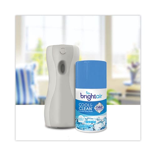 BRIGHT Air Automatic Spray Air Freshener Refill Cool And Clean 6.17 Oz Aerosol Spray 6/carton - Janitorial & Sanitation - BRIGHT Air®
