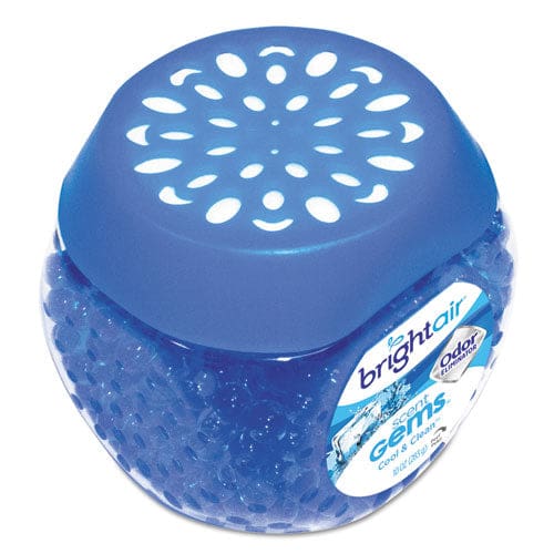 BRIGHT Air Scent Gems Odor Eliminator Cool And Clean Blue 10 Oz Jar - Janitorial & Sanitation - BRIGHT Air®