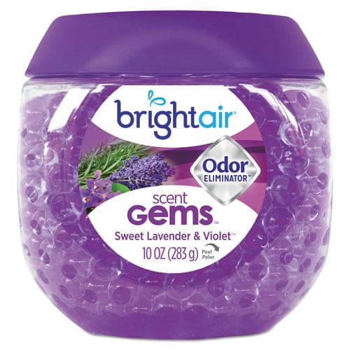 BRIGHT Air Scent Gems Odor Eliminator Sweet Lavender And Violet 10 Oz Jar - Janitorial & Sanitation - BRIGHT Air®