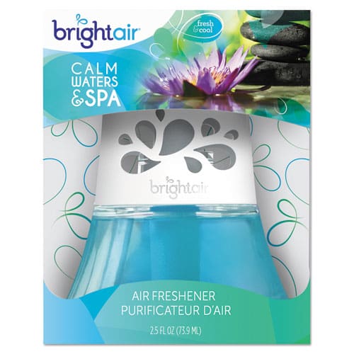 BRIGHT Air Scented Oil Air Freshener Calm Waters And Spa Blue 2.5 Oz - Janitorial & Sanitation - BRIGHT Air®