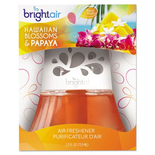 BRIGHT Air Scented Oil Air Freshener Hawaiian Blossoms And Papaya Orange 2.5oz - Janitorial & Sanitation - BRIGHT Air®