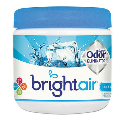 BRIGHT Air Super Odor Eliminator Cool And Clean Blue 14 Oz Jar 6/carton - Janitorial & Sanitation - BRIGHT Air®