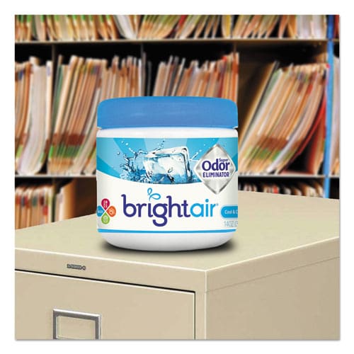 BRIGHT Air Super Odor Eliminator Cool And Clean Blue 14 Oz Jar - Janitorial & Sanitation - BRIGHT Air®