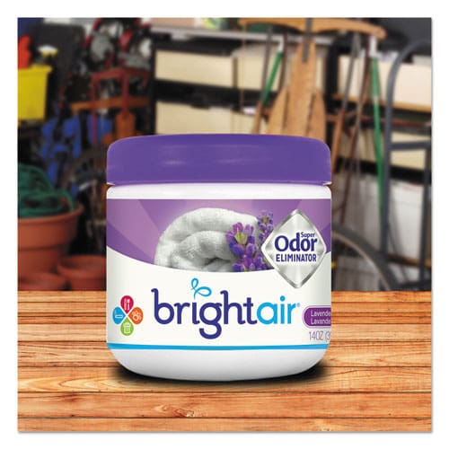 BRIGHT Air Super Odor Eliminator Lavender And Fresh Linen Purple 14 Oz Jar - Janitorial & Sanitation - BRIGHT Air®