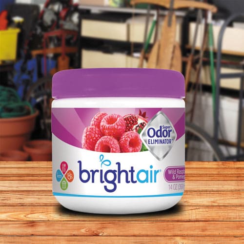 BRIGHT Air Super Odor Eliminator Wild Raspberry And Pomegranate 14 Oz Jar 6/carton - Janitorial & Sanitation - BRIGHT Air®