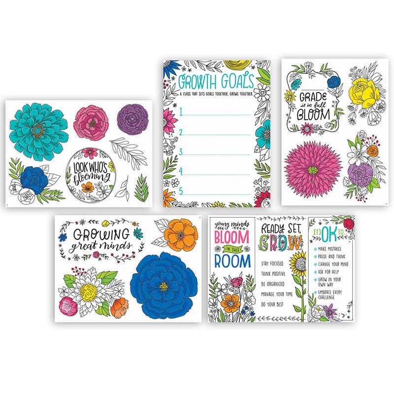 Bright Blooms Blooming Minds Bb Set (Pack of 3) - Classroom Theme - Creative Teaching Press