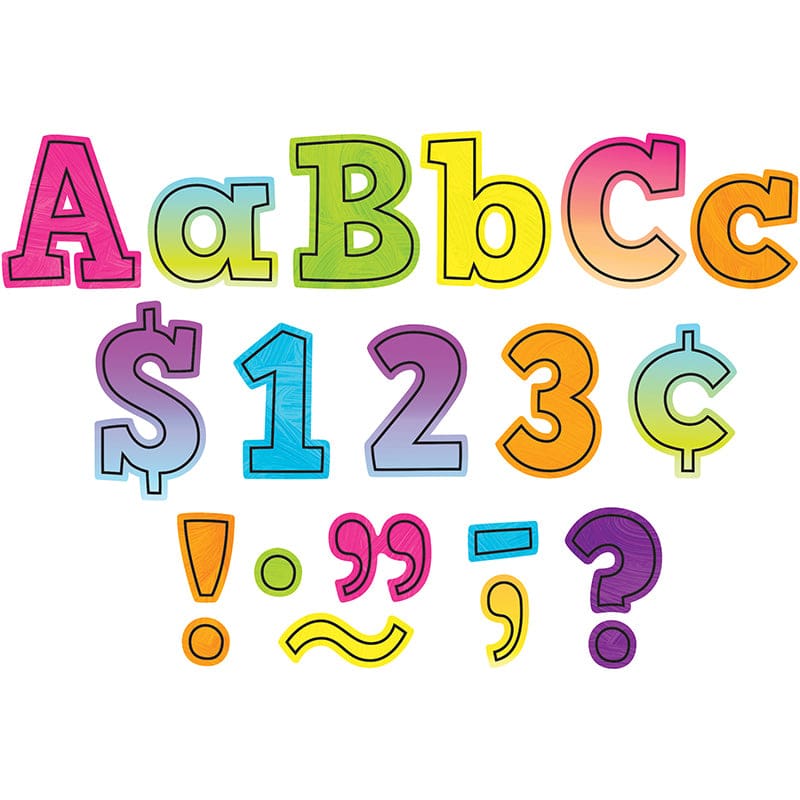 Brights 4Ever 4In Letters Combo Pk Bold Block (Pack of 6) - Letters - Teacher Created Resources
