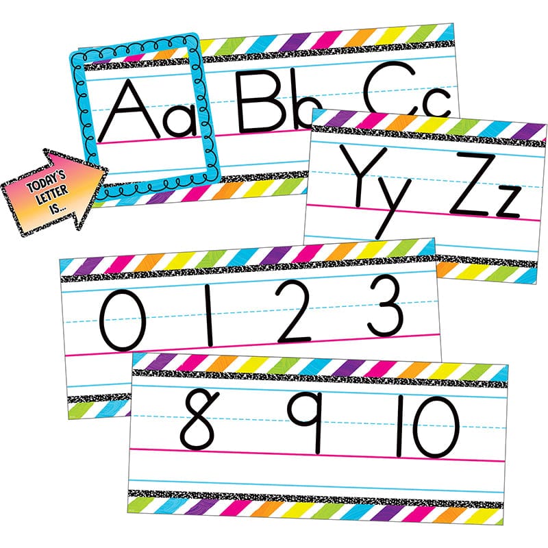 Brights 4Ever Alphabet Bb Seet (Pack of 3) - Alphabet Lines - Teacher Created Resources