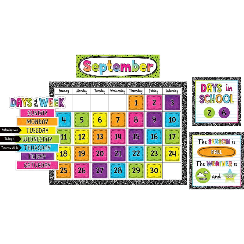 Brights 4Ever Calendar Bb Set (Pack of 3) - Calendars - Teacher Created Resources
