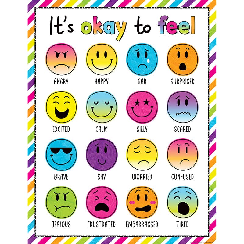 Brights 4Ever Its Okay Feel Chart (Pack of 12) - Social Studies - Teacher Created Resources