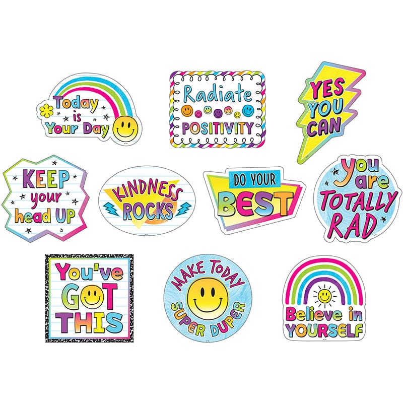 Brights 4Ever Positve Saying Accent 30Ct (Pack of 8) - Accents - Teacher Created Resources