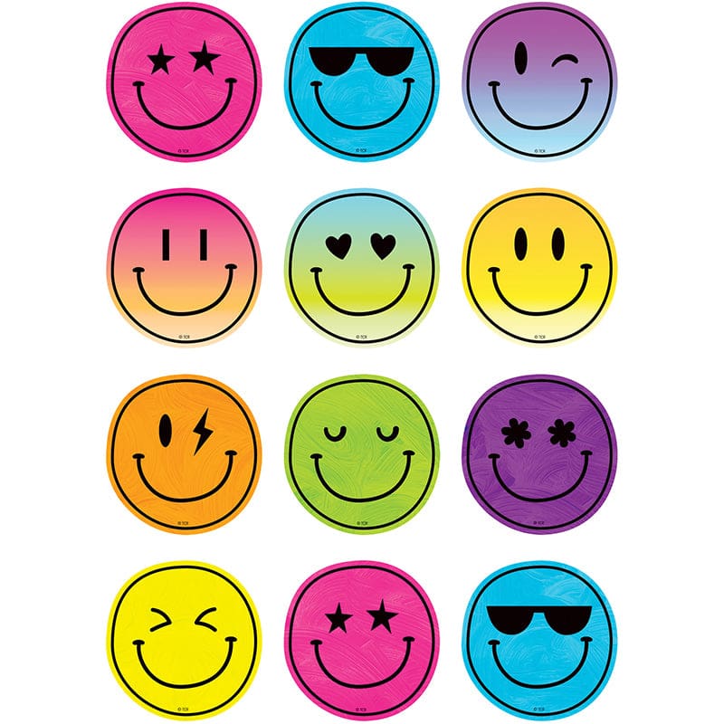 Brights 4Ever Smiley Mini Accents 36Ct (Pack of 10) - Accents - Teacher Created Resources