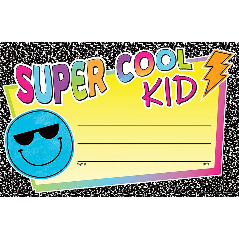 Brights 4Ever Super Cool Kid Awards (Pack of 10) - Awards - Teacher Created Resources
