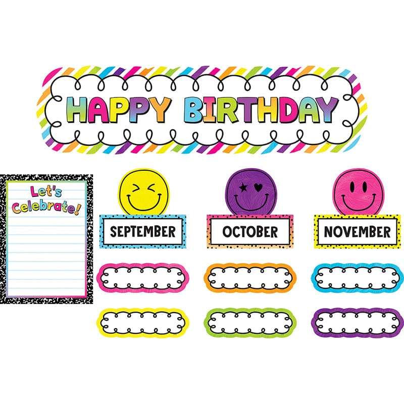 Brights 4Evr Happy Birthday Mini Bb (Pack of 6) - Classroom Theme - Teacher Created Resources