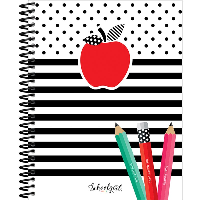 Brights Teacher Planner Black White & Stylish (Pack of 2) - Plan & Record Books - Carson Dellosa Education