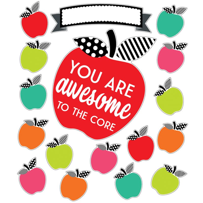 Brights You Are Awesm To Core Bbs Black White & Stylish (Pack of 3) - Classroom Theme - Carson Dellosa Education