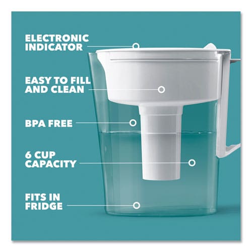 Brita Classic Water Filter Pitcher 40 Oz 5 Cups Clear 2/carton - Food Service - Brita®