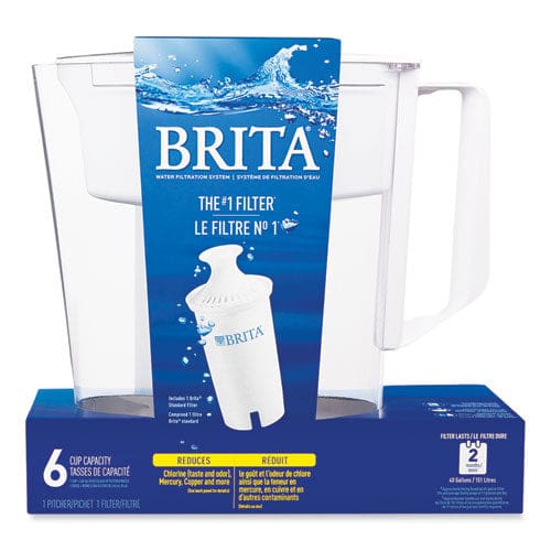 Brita Classic Water Filter Pitcher 40 Oz 5 Cups Clear - Food Service - Brita®