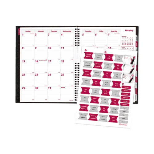 Brownline Coilpro 14-month Ruled Monthly Planner 11 X 8.5 Black Cover 14-month (dec To Jan): 2022 To 2024 - School Supplies - Brownline®