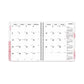 Brownline Essential Collection 14-month Ruled Monthly Planner 8.88 X 7.13 Daisy Black/pink Cover 14-month (dec To Jan): 2022 To 2023 -